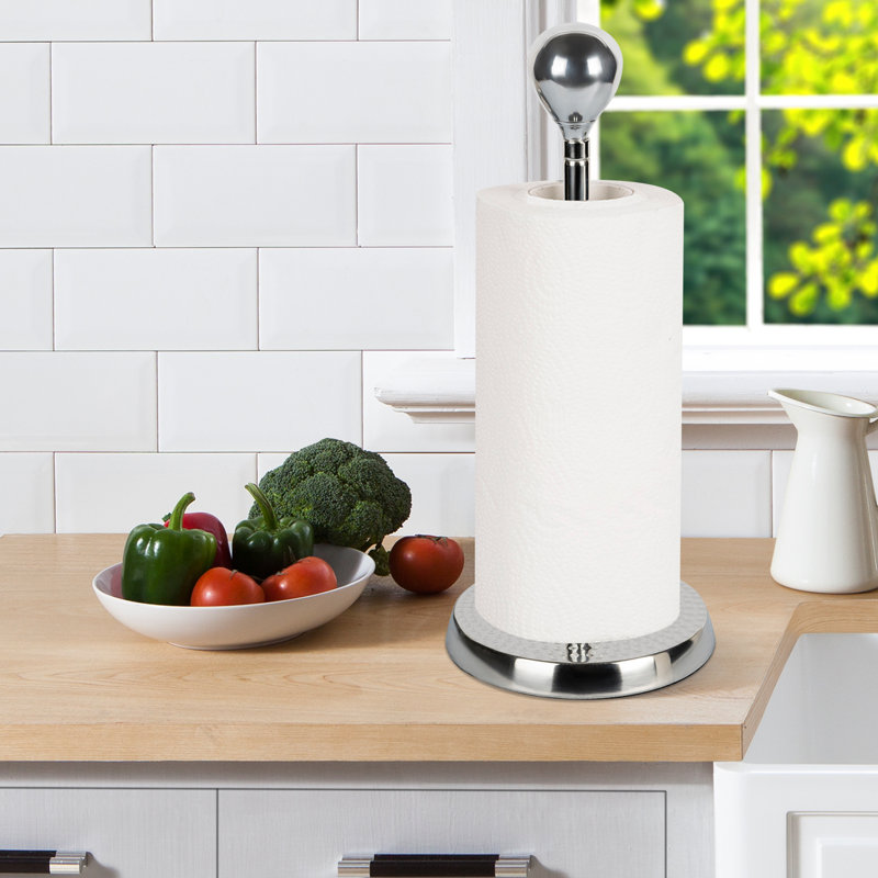 Rebrilliant Chrome Plated Kitchen Free Standing Paper Towel Holder